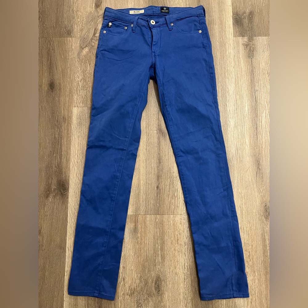 AG Stilt cigarette leg, cobalt blue size 25 with stretch (fits 26)